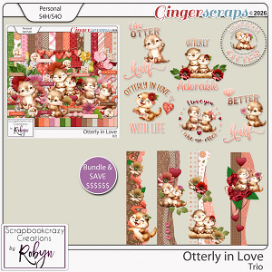 Otterly in Love Trio by Scrapbookcrazy Creations