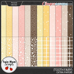 Tooth Fairy - EXTRA PAPERS by Twin Mom Scraps