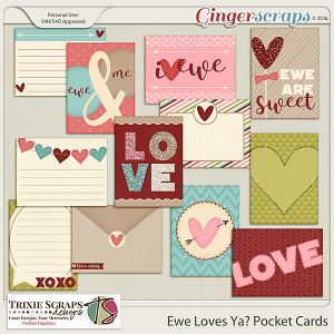 Ewe Loves Ya? Pocket Cards by Trixie Scraps Designs