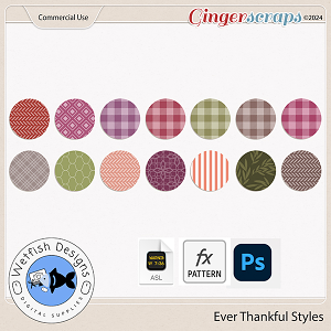 Ever Thankful Layer Styles by Wetfish Designs  