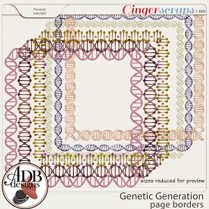 Genetic Generation Page Borders by ADB Designs