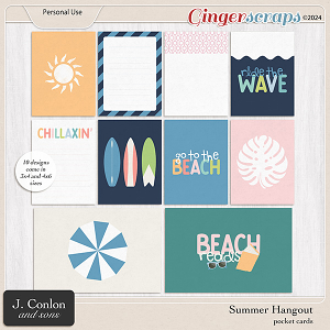 Summer Hangout Pocket Cards by J. Conlon and Sons