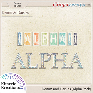 Denim and Daisies Alpha Pack by Kimeric Kreations