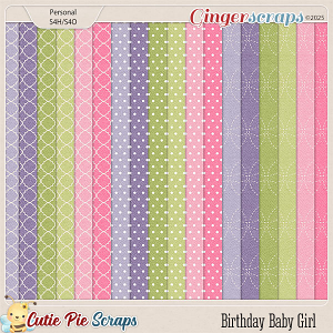 Birthday Baby Pattern Papers