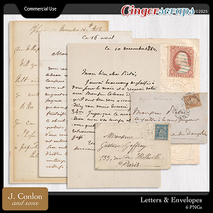 Letters & Envelopes CU by J. Conlon and Sons Letters & Envelopes CU by J. Conlon and Sons