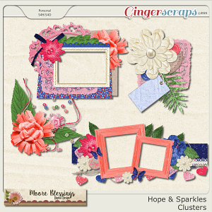 Hope And Sparkles Cluster Pack by Moore Blessings Digital Design has 