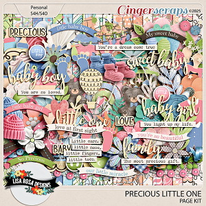 Precious Little One - Page Kit by Lisa Rosa Designs