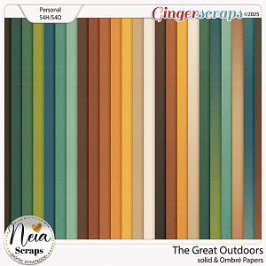 The Great Outdoors - Solid & Ombré Papers - by Neia Scraps
