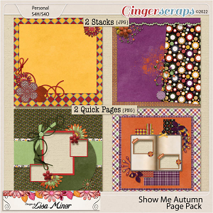 Show Me Autumn Page Pack from Designs by Lisa Minor