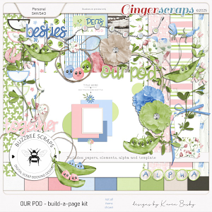 Buzzbee Scraps: Our Pod - build-a-page Kit