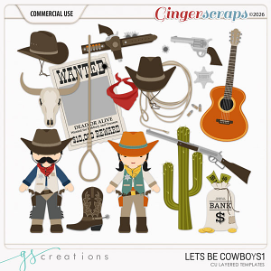 Let's be Cowboys 1 Templates (CU) by GS Creations