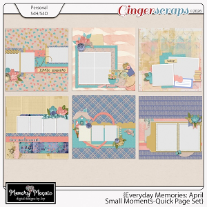 Everyday Memories: April Small Moments - Quick Page Set by Memory Mosaic