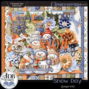 Snow Day Page Kit by ADB Designs