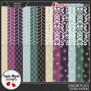 Snow Play - EXTRA PAPERS by Twin Mom Scraps