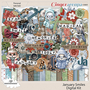 January Smiles Kit-by Adrienne Skelton Designs 