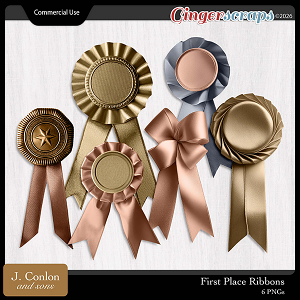 First Place Ribbons CU by J. Conlon and Sons