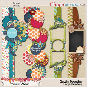 Gettin' Together Page Borders from Designs by Lisa Minor