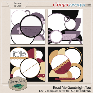 Read Me Goodnight Too Template Set by ScrapChat Designs