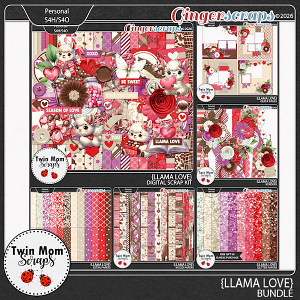 Llama Love - BUNDLE by Twin Mom Scraps