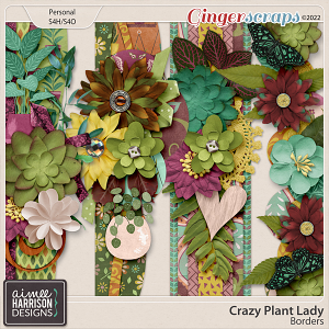 Crazy Plant Lady Borders by Aimee Harrison