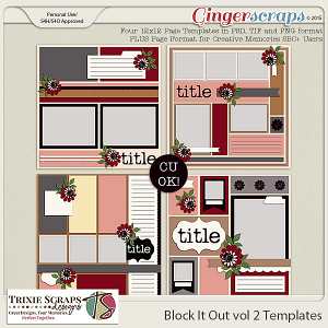 Block It Out vol 2 Template Pack by Trixie Scraps Designs