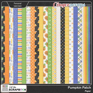 Pumpkin Patch Paper by Let Me Scrapbook