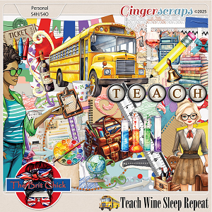 Teach-Wine-Sleep-Repeat Elements By The Brit Chick