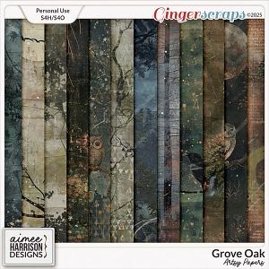 Grove Oak Artsy Papers by Aimee Harrison