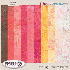 Love Bug - Painted Papers by Aprilisa Designs.