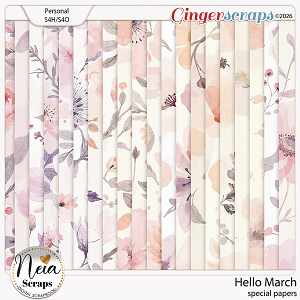 Hello March - Special Papers - by Neia Scraps