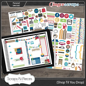 Shop Till You Drop Planner Pieces by Scraps N Pieces