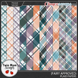 Fairy Approved - PLAID PAPERS by Twin Mom Scraps