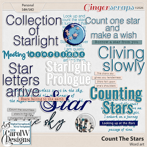 Count The Stars-Word art