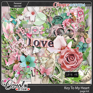 Key To My Heart-Page Kit Key To My Heart-Page Kit