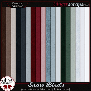Snow Birds Solid Papers by ADB Designs