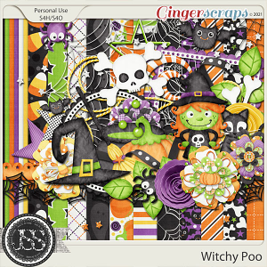 Witchy Poo Digital Scrapbook Kit