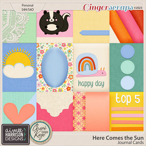 Here Comes the Sun Journal Cards by Aimee Harrison and Chere Kaye Designs