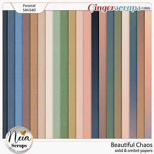 Beautiful Chaos - Solid & Ombré Papers - by Neia Scraps