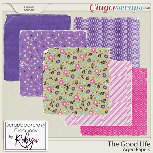 The Good Life Aged Papers by Scrapbookcrazy Creations