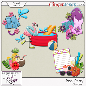 Pool Party Clusters by Scrapbookcrazy Creations