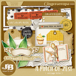 A Pinch Of Zest Collage Bits by JB Studio