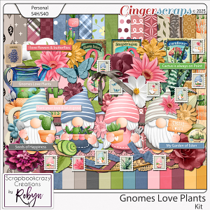 Gnomes Love Plants KIt by Scrapbookcrazy Creations