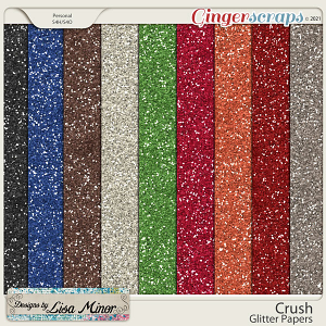 Crush Glitter Papers from Designs by Lisa Minor