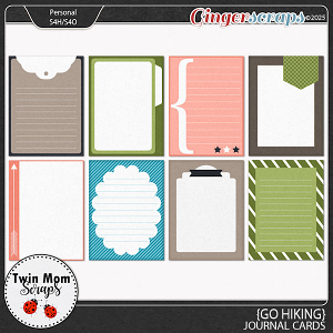 Go Hiking - JOURNAL CARDS by Twin Mom Scraps
