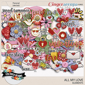 All My Love - Elements by Lisa Rosa Designs