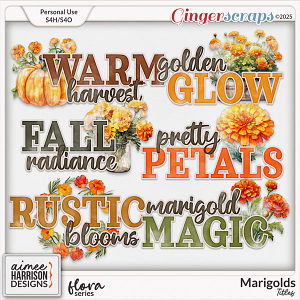 Marigolds Titles by Aimee Harrison