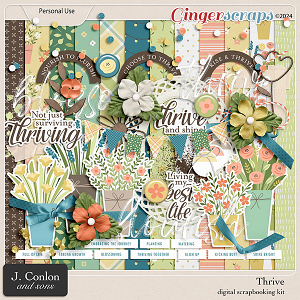 Thrive Digital Scrapbooking Kit by J. Conlon and Sons