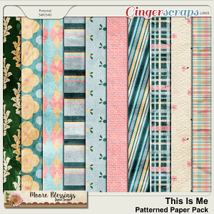 This Is Me Patterned Papers by Moore Blessings Digital Design 