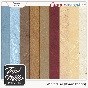 Winter Bird Bonus Papers by Tami Miller Designs