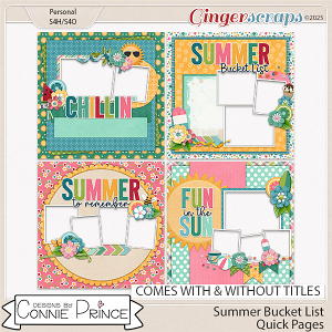 Summer Bucket List - Quick Pages by Connie Prince